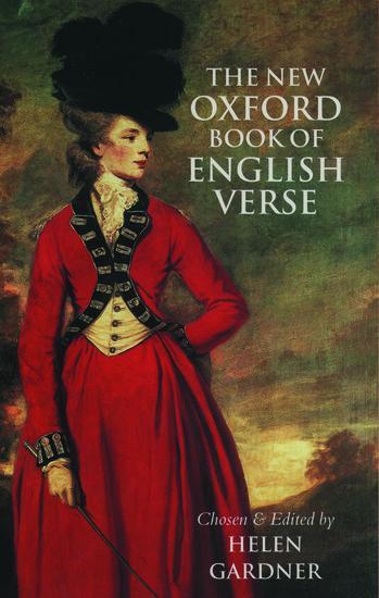 Cover: 9780198121367 | The New Oxford Book of English Verse, 1250-1950 | Helen Dame Gardner