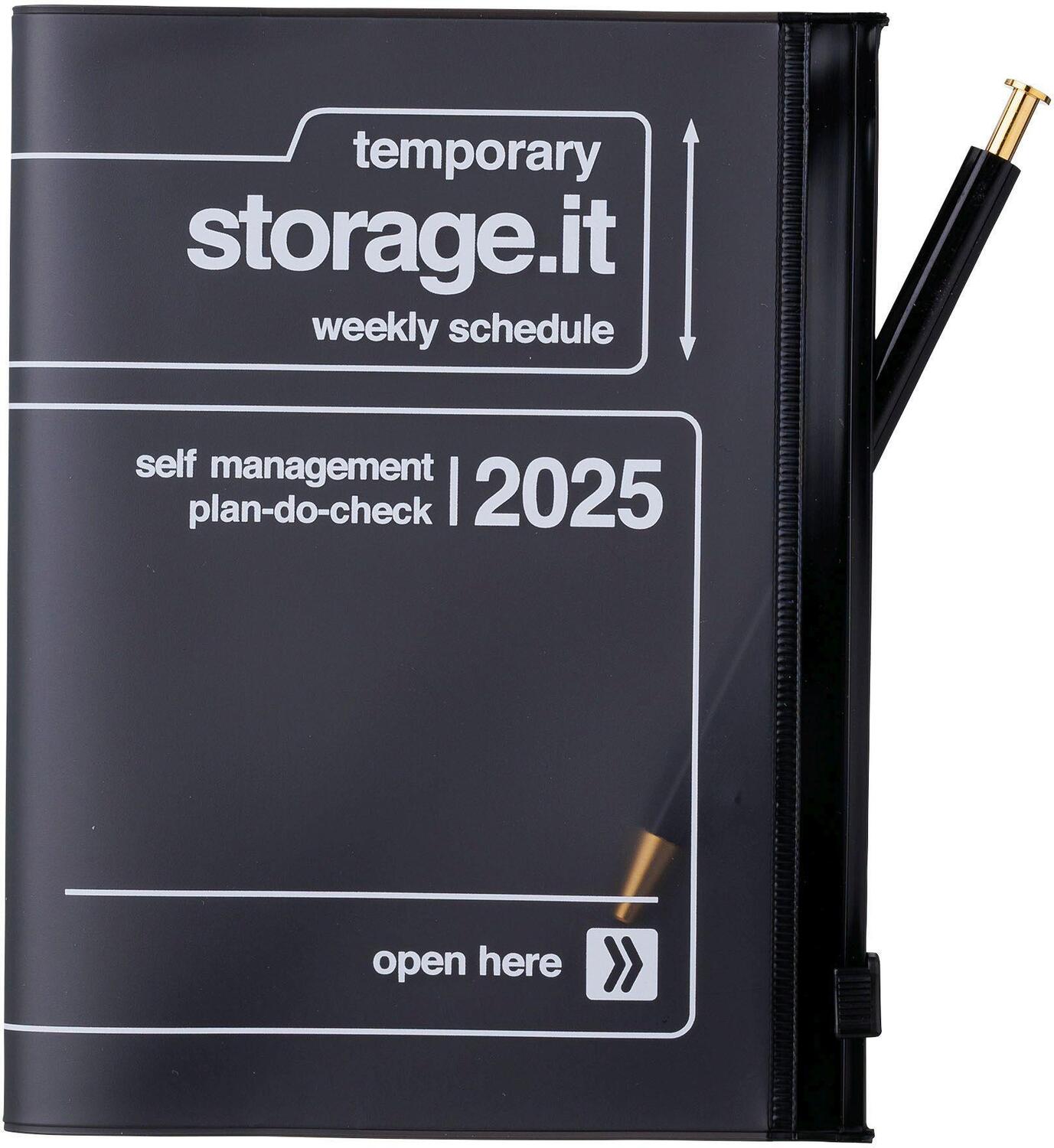 Bild: 4550045127485 | MARK'S 2024/2025 Taschenkalendar A6 vertikal, Storage it // Black