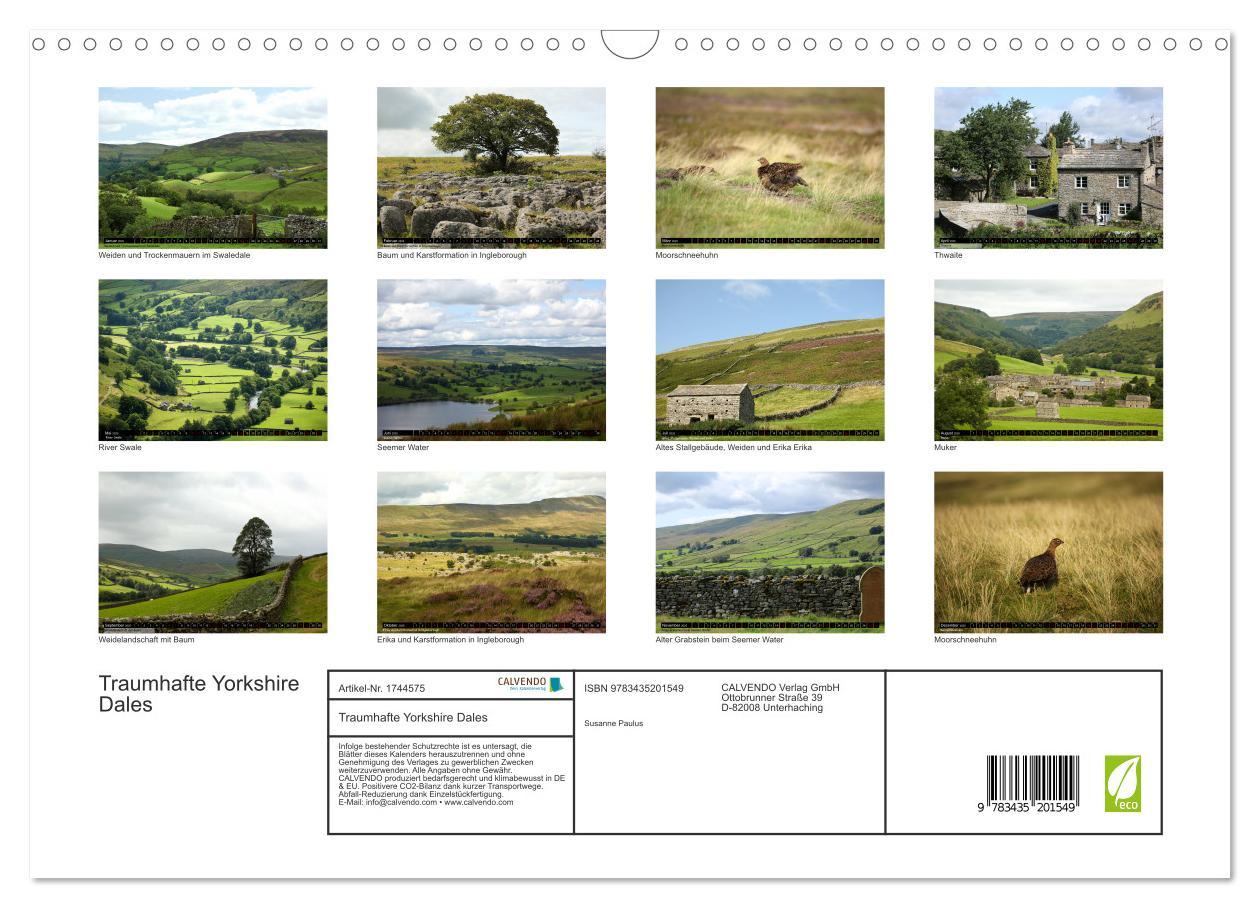 Bild: 9783435201549 | Traumhafte Yorkshire Dales (Wandkalender 2025 DIN A3 quer),...