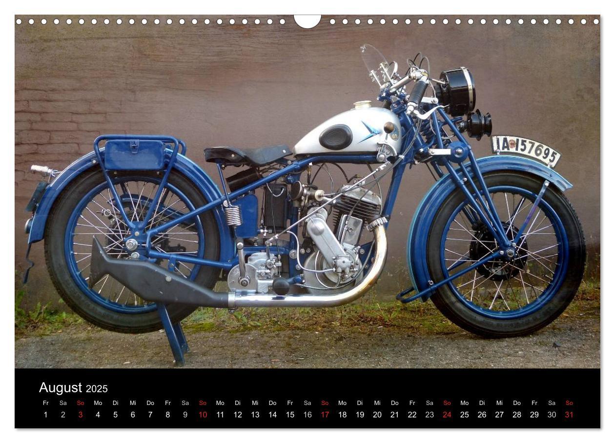 Bild: 9783435818013 | Motorrad Oldtimer (Wandkalender 2025 DIN A3 quer), CALVENDO...