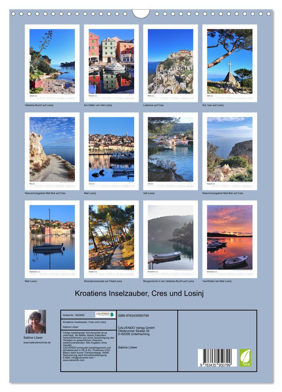 Bild: 9783435950799 | Kroatiens Inselzauber, Cres und Losinj (Wandkalender 2025 DIN A3...