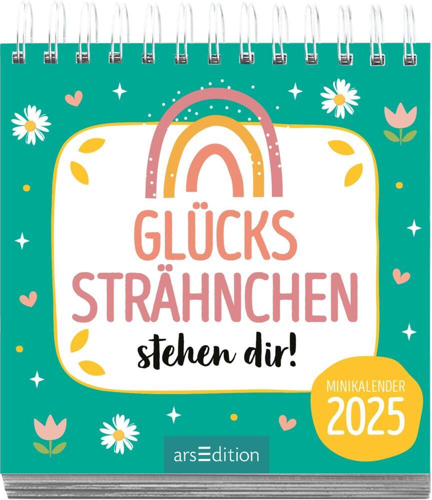 Bild: 4014489133704 | Mini-Monatskalender Glückssträhnchen stehen dir! 2025 | Kalender