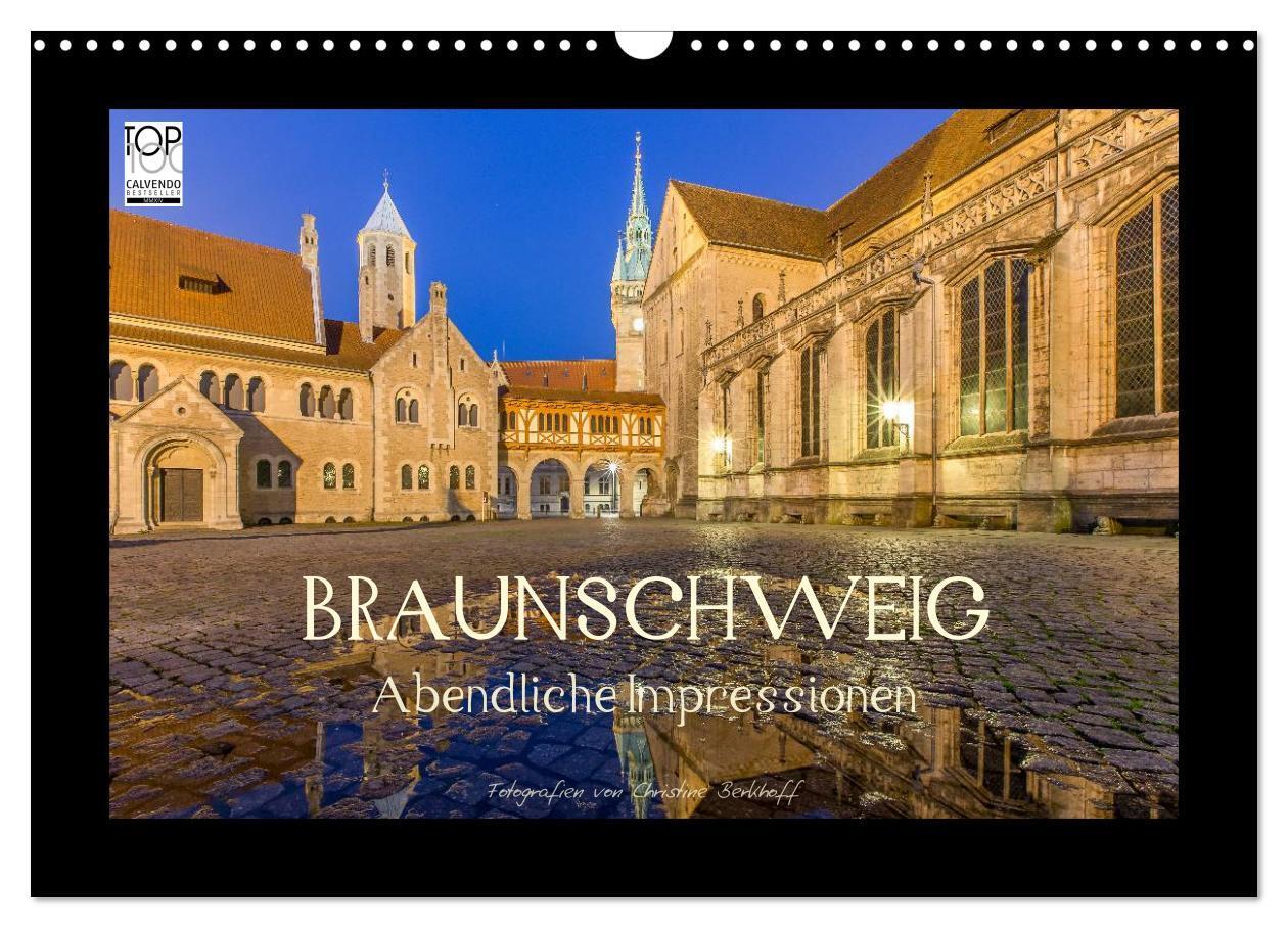 Cover: 9783383473333 | BRAUNSCHWEIG - Abendliche Impressionen (Wandkalender 2024 DIN A3...