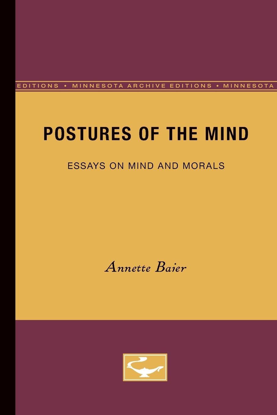 Cover: 9780816613274 | Postures of the Mind | Essays on Mind and Morals | Annette Baier