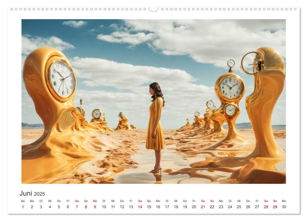 Bild: 9783383858390 | Zeit ist abstrakt (hochwertiger Premium Wandkalender 2025 DIN A2...