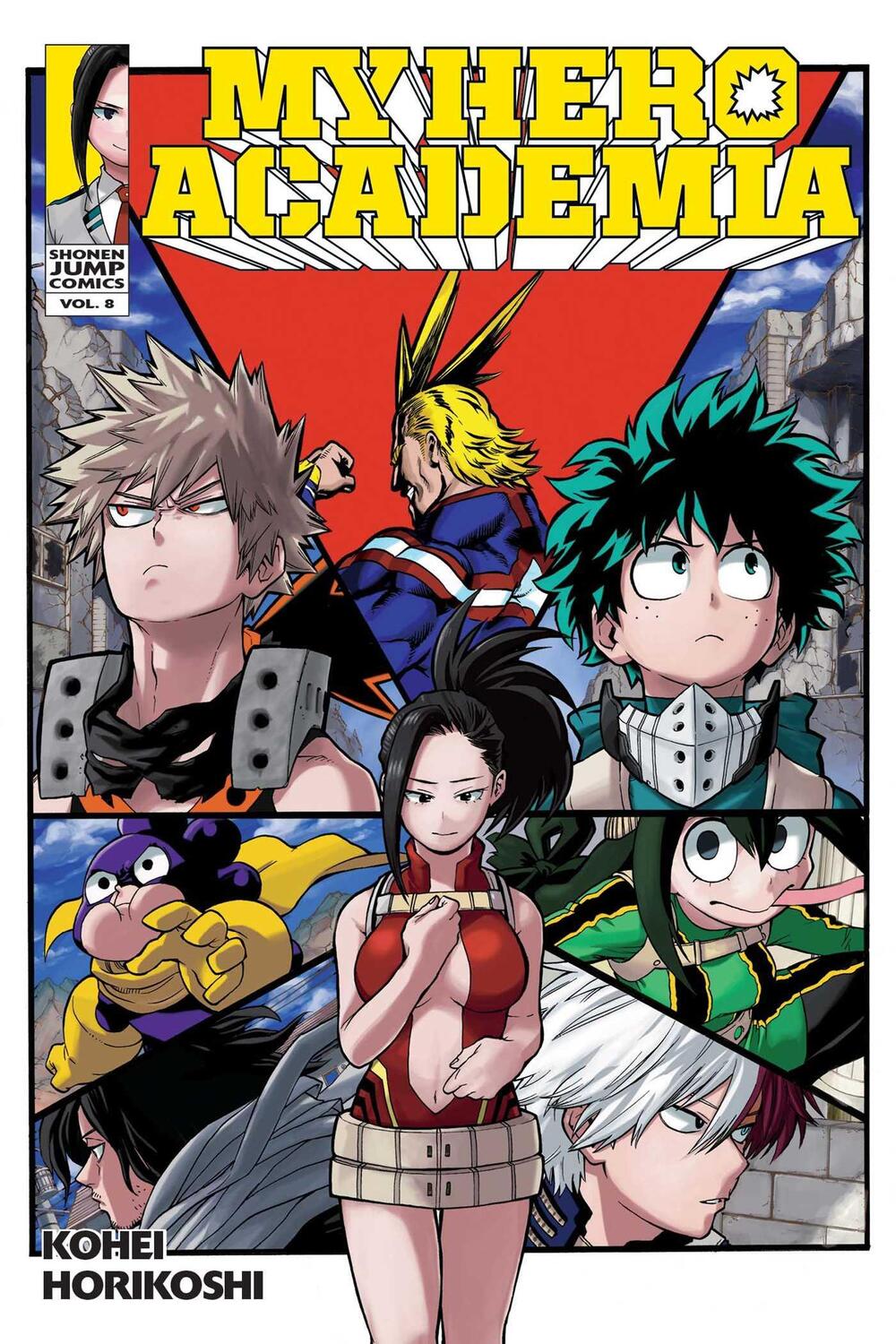 Cover: 9781421591674 | My Hero Academia, Vol. 8 | Yaoyorozu Rising | Kohei Horikoshi | Buch