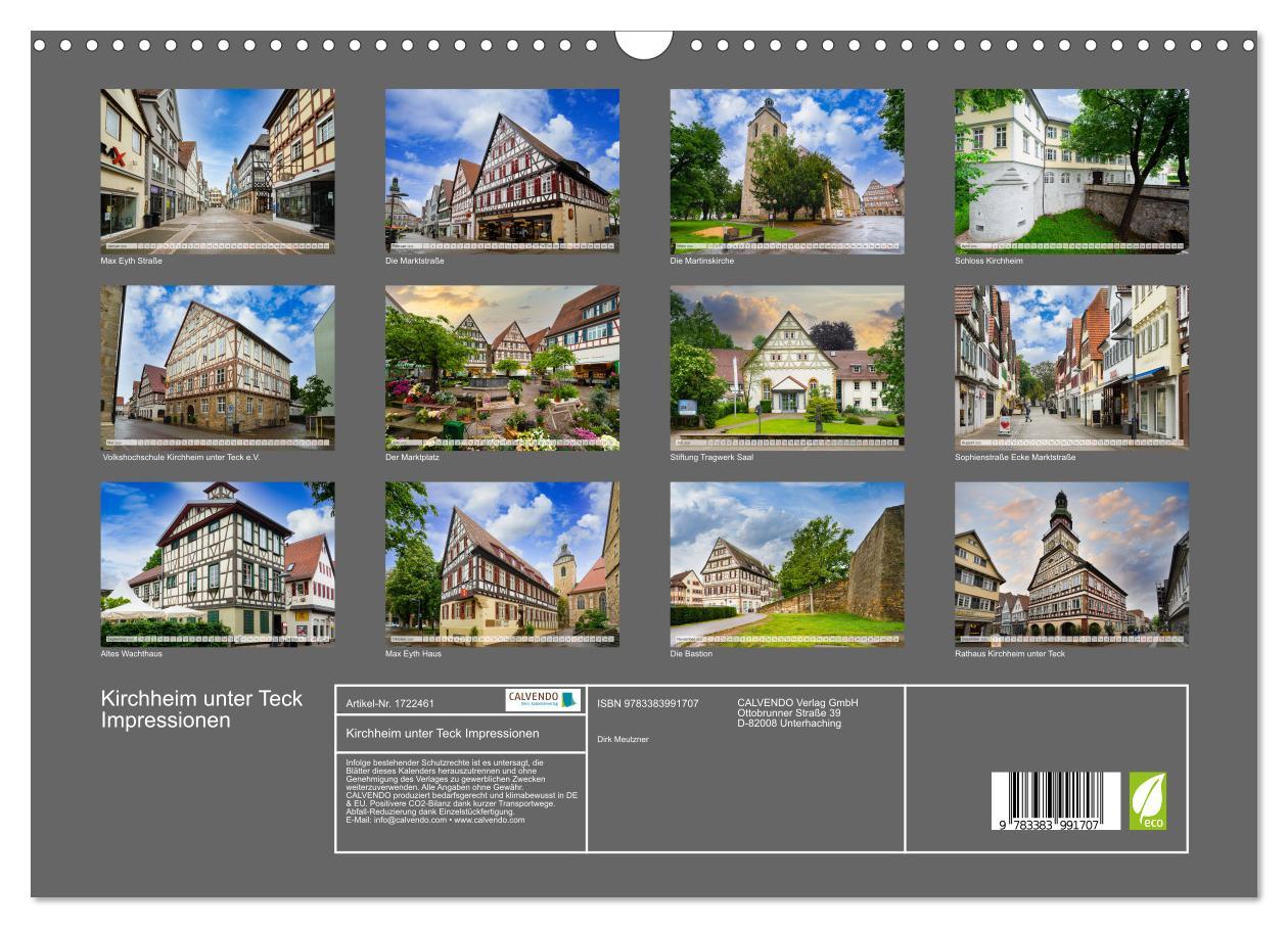 Bild: 9783383991707 | Kirchheim unter Teck Impressionen (Wandkalender 2025 DIN A3 quer),...