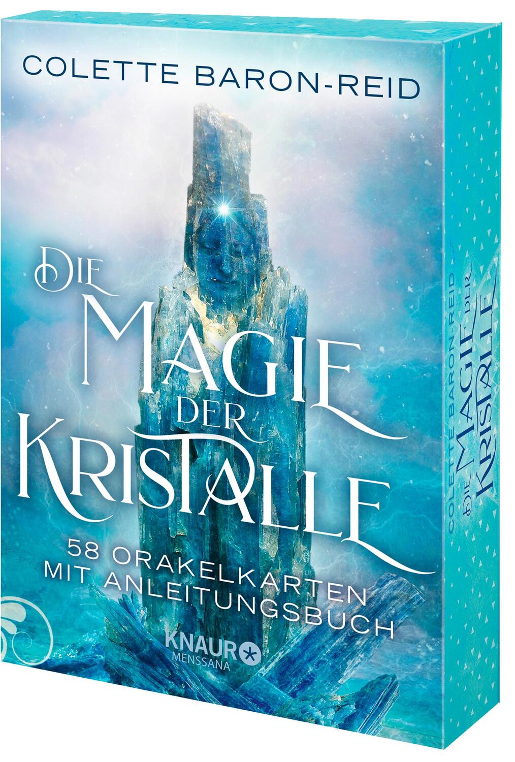 Cover: 9783426658703 | Die Magie der Kristalle | 58 Orakelkarten mit Anleitungsbuch | Buch