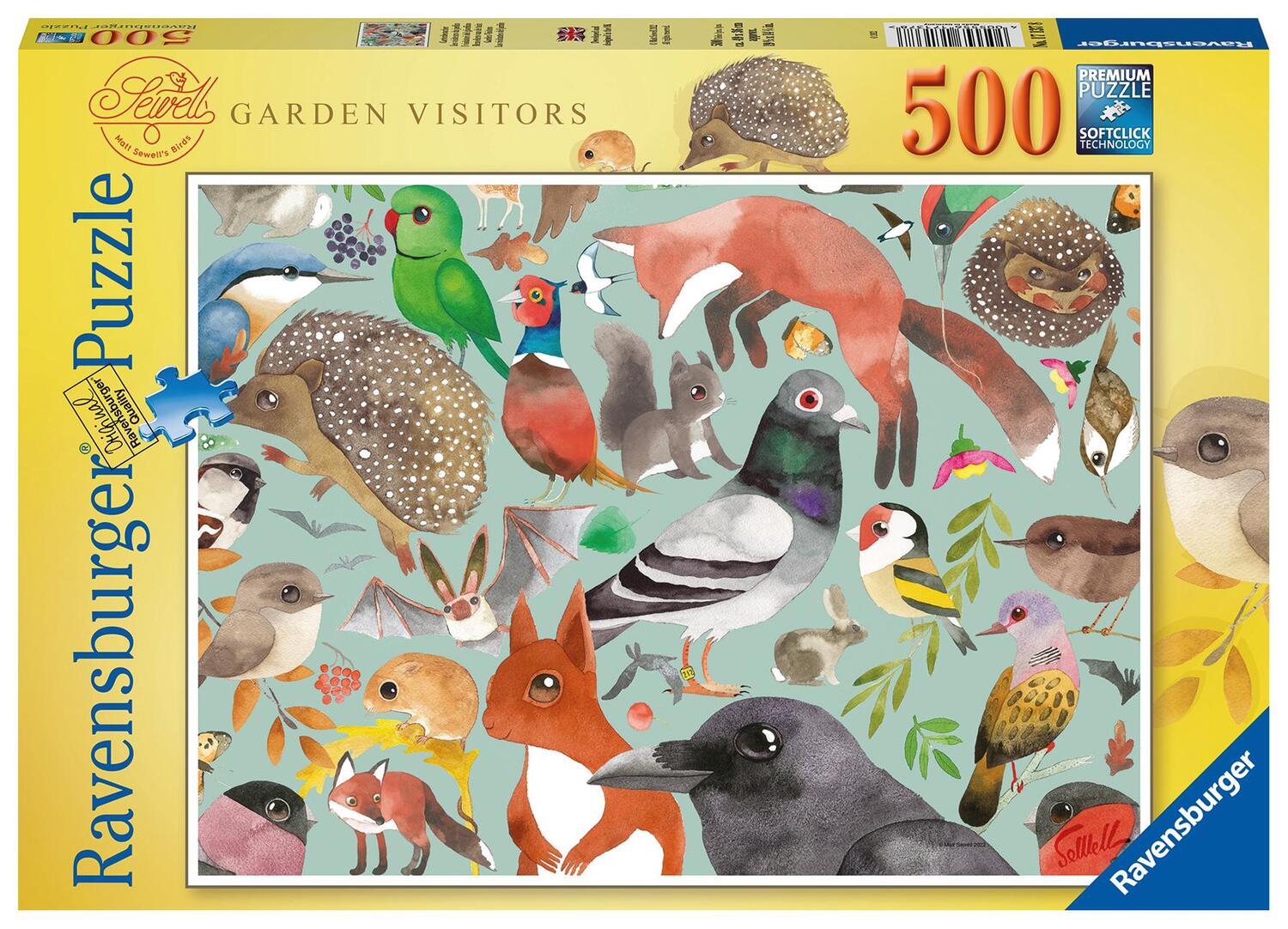 Cover: 4005556171378 | Ravensburger Puzzle 17137 - Garden Visitors - 500 Teile Puzzle für...