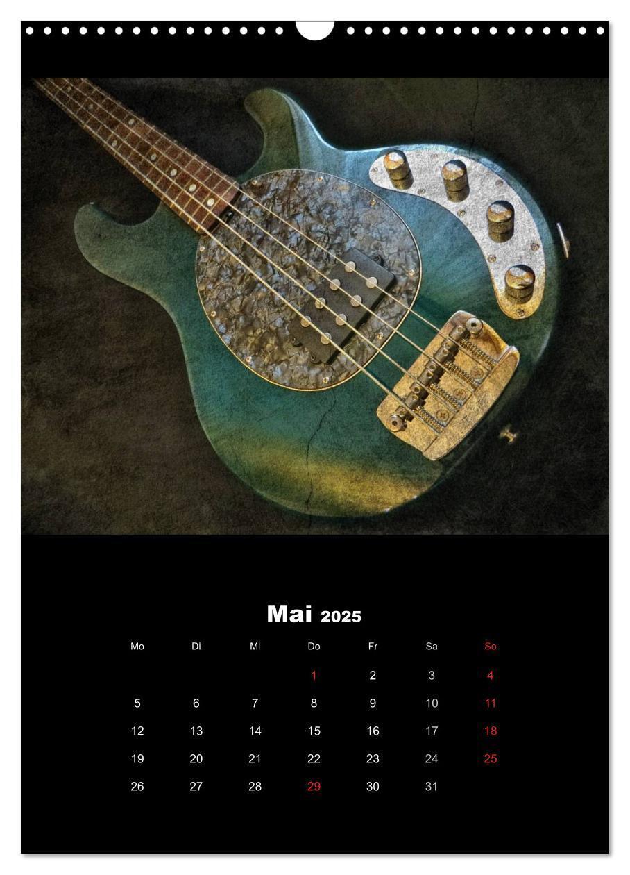 Bild: 9783457015957 | Vintage Gitarren (Wandkalender 2025 DIN A3 hoch), CALVENDO...