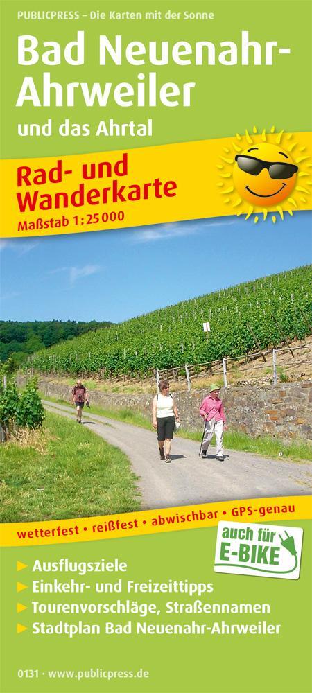 Cover: 9783747301319 | Bad Neuenahr-Ahrweiler und das Ahrtal 1:25 000 | (Land-)Karte | 2018