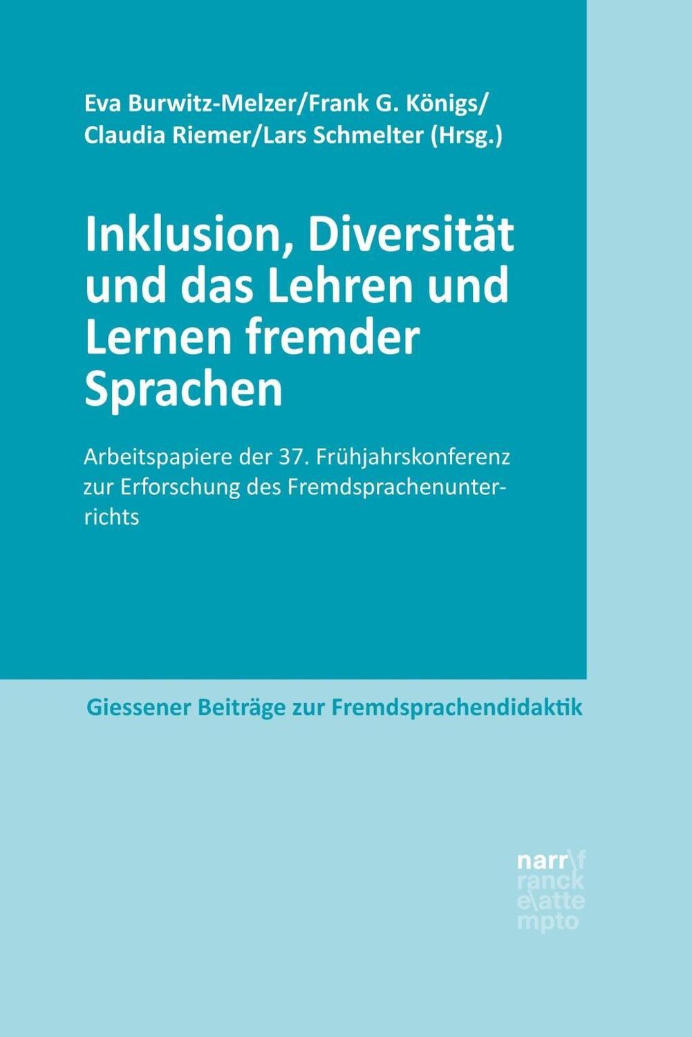 Cover: 9783823381495 | Inklusion, Diversität und das Lehren und Lernen fremder Sprachen