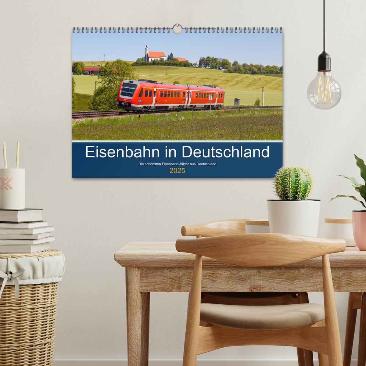 Bild: 9783435035304 | Eisenbahn in Deutschland (Wandkalender 2025 DIN A3 quer), CALVENDO...