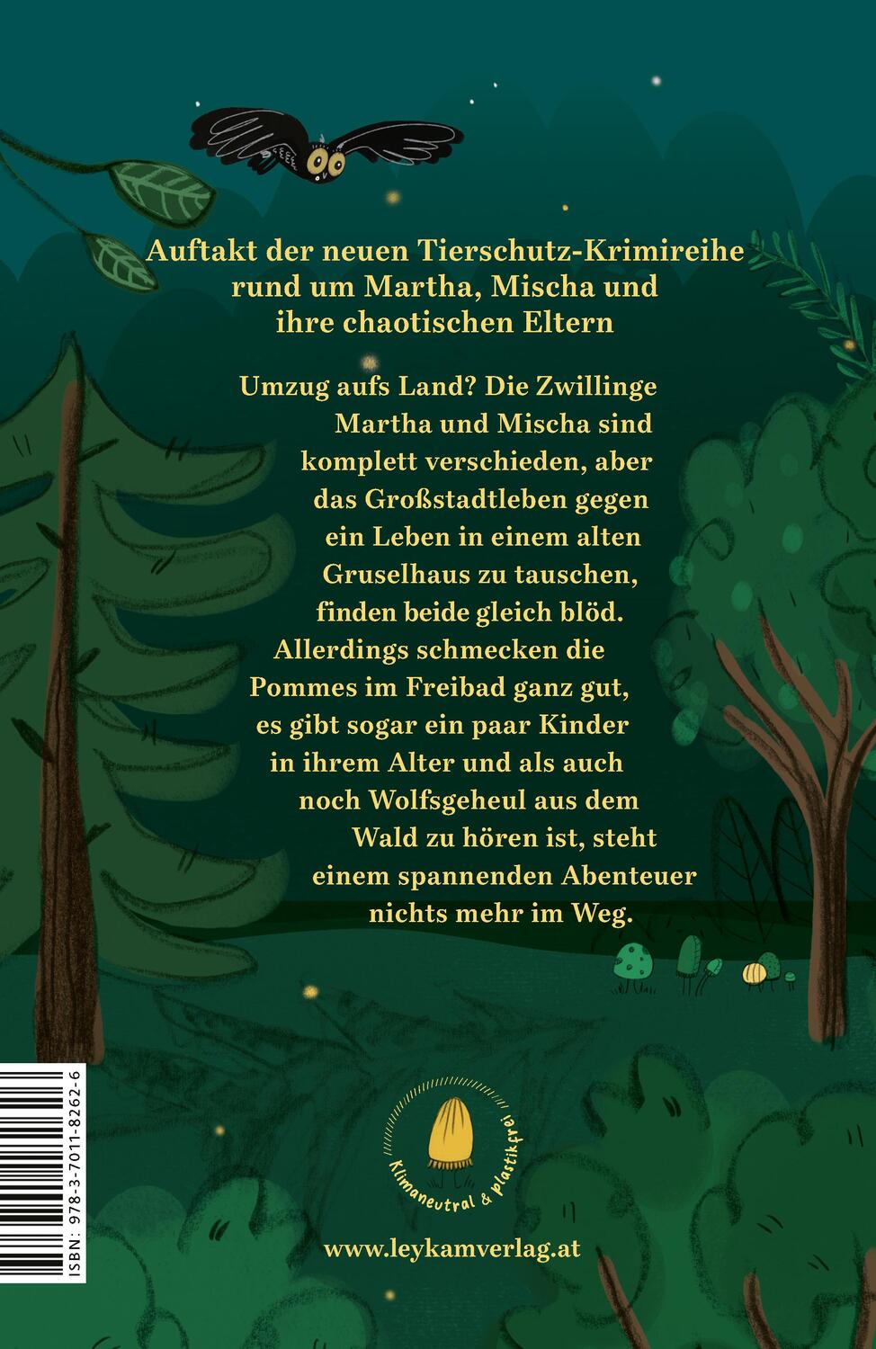 Rückseite: 9783701182626 | Der Wald heult - Ein Fall für Martha &amp; Mischa | Petra Hartlieb (u. a.)