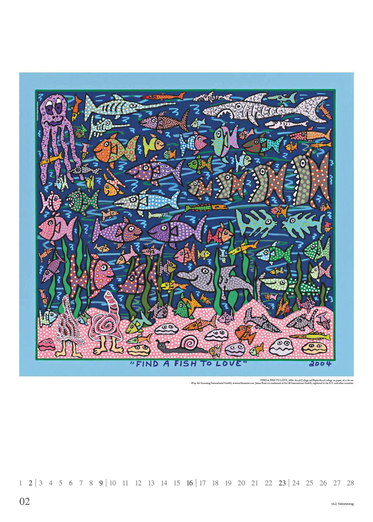 Bild: 4250809653242 | DUMONT - James Rizzi 2025 Posterkalender, 50x70cm, Kunstkalender...