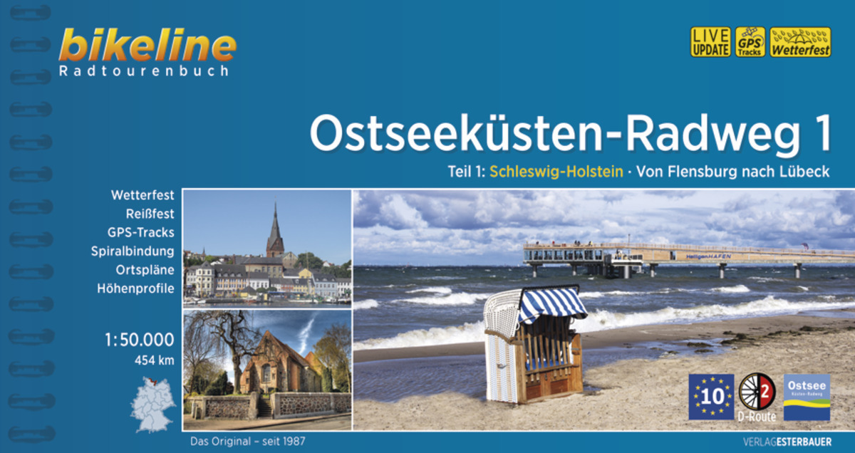 Cover: 9783850009638 | Ostseeküsten-Radweg / Ostseeküsten-Radweg Teil 1 | Esterbauer Verlag