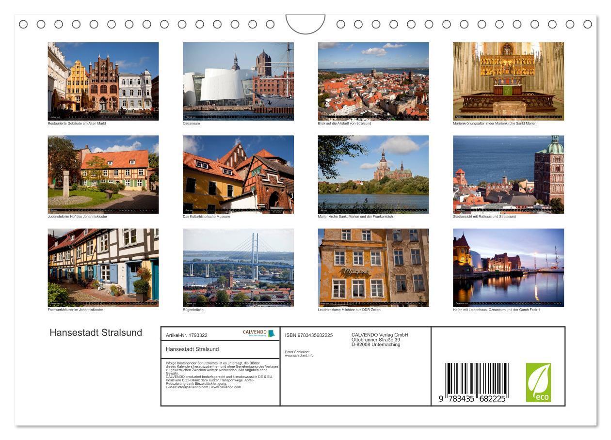 Bild: 9783435682225 | Hansestadt Stralsund (Wandkalender 2025 DIN A4 quer), CALVENDO...