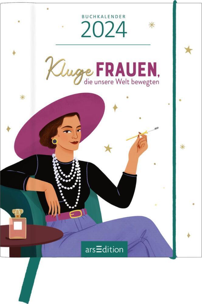 Cover: 4014489131946 | Taschenkalender Kluge Frauen, die unsere Welt bewegten 2024 | Braun