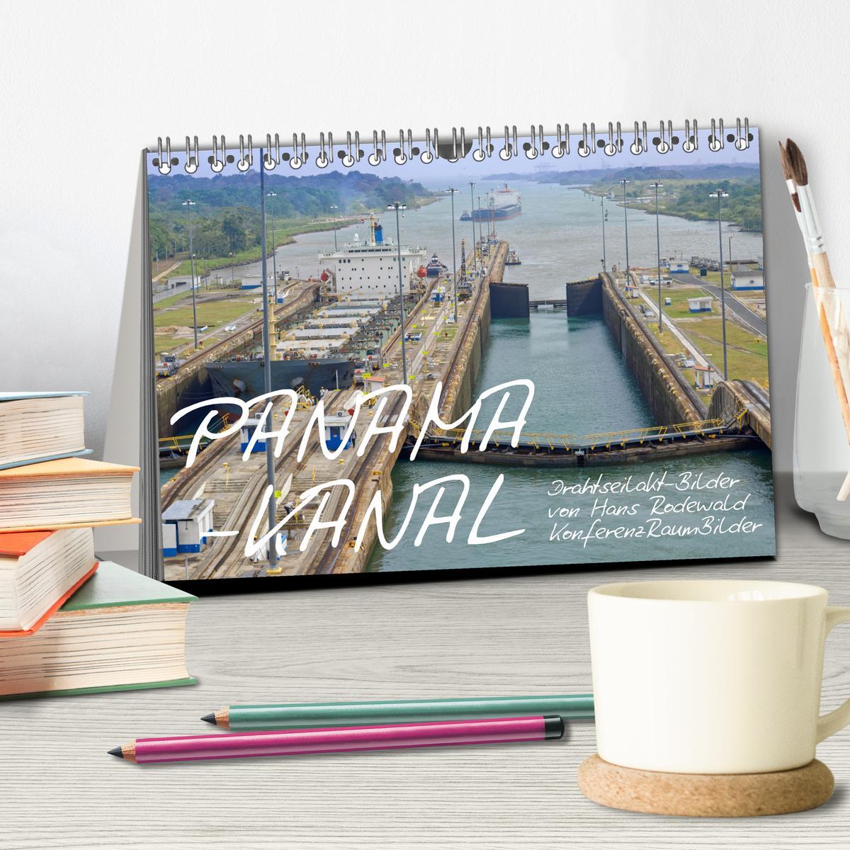 Bild: 9783435056613 | PANAMA-KANAL: Drahtseilakt-Bilder (Tischkalender 2025 DIN A5 quer),...