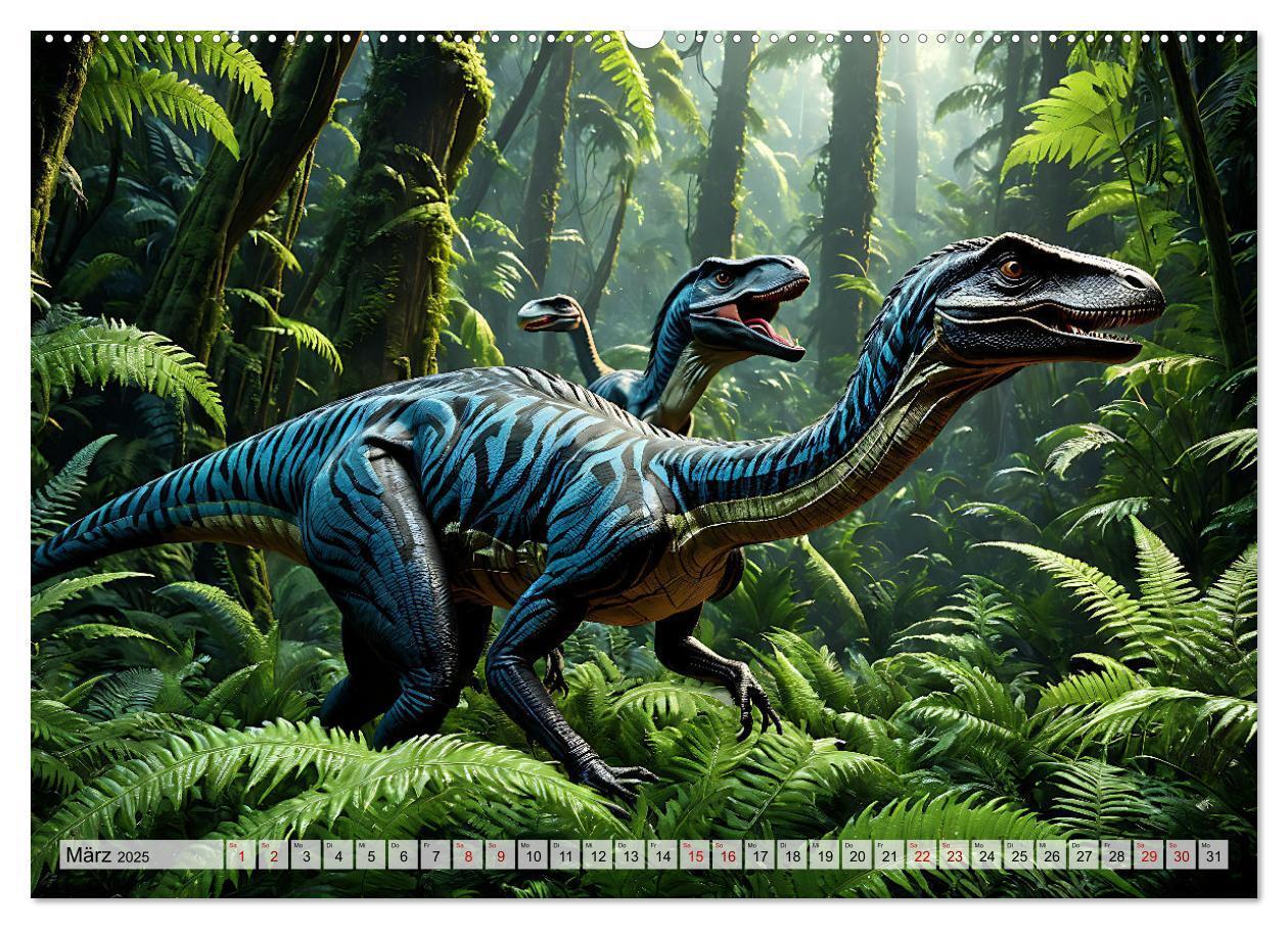 Bild: 9783383799013 | Dinosaurier - die Welt der Urzeitgiganten (Wandkalender 2025 DIN A2...