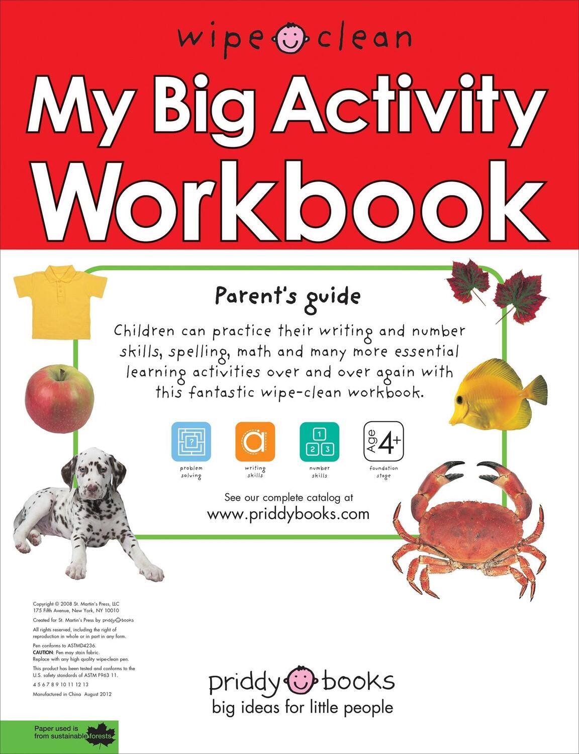 Rückseite: 9780312502140 | Wipe Clean: My Big Activity Workbook | Roger Priddy | Taschenbuch