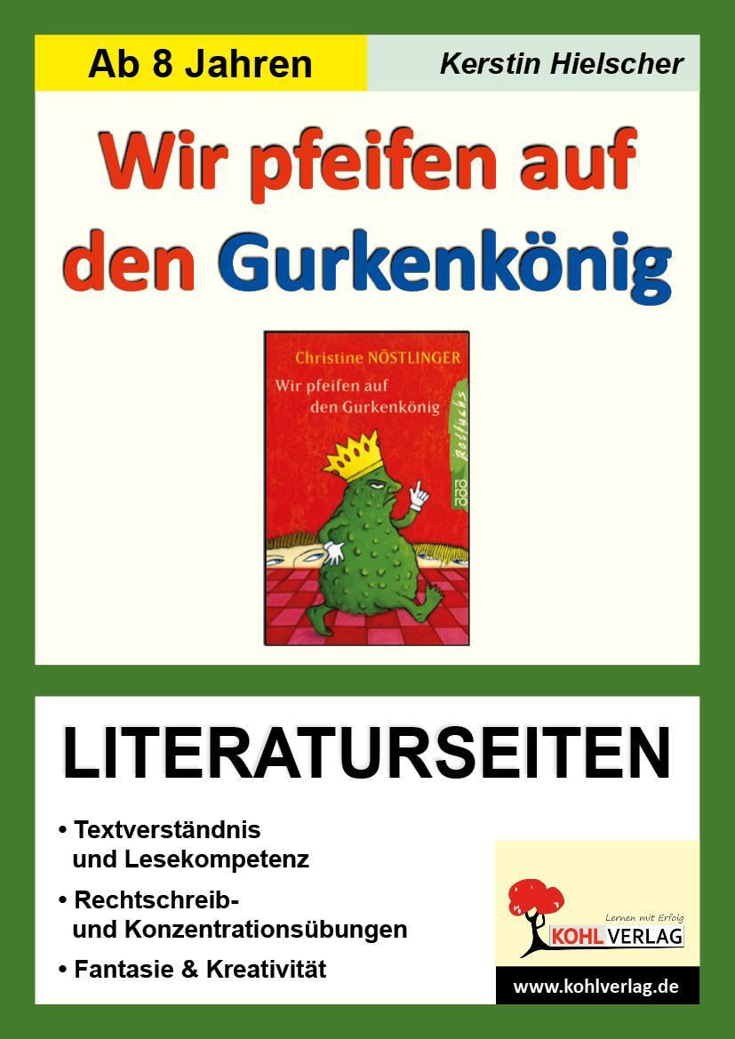 Cover: 9783866321045 | Wir pfeifen auf den Gurkenkönig / Literaturseiten | Broschüre | 2007