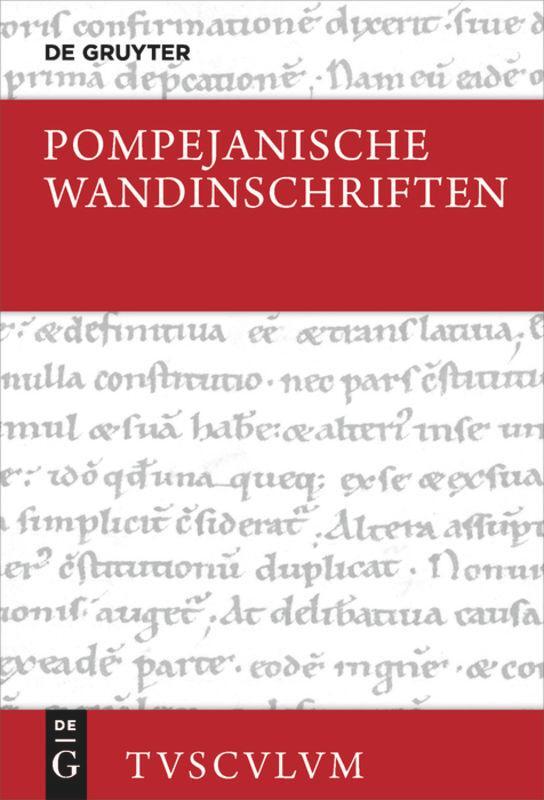 Cover: 9783110649437 | Pompejanische Wandinschriften | Rudolf Wachter | Buch | Deutsch | 2019