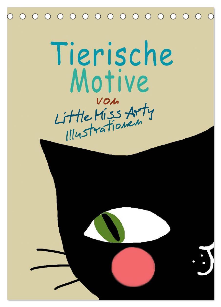 Cover: 9783457010020 | Tierische Motive von Little Miss Arty Illustrationen (Tischkalender...