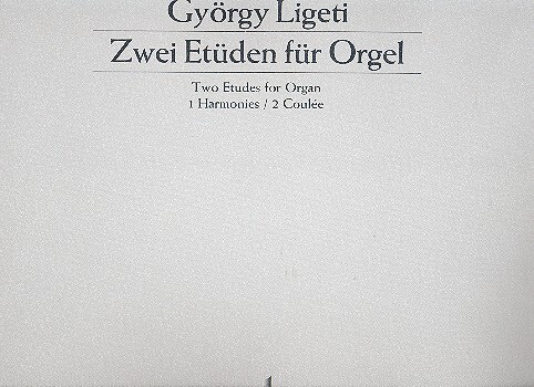Cover: 9790001068758 | Etuden 1 &amp; 2 | György Ligeti | Buch | Schott Music | EAN 9790001068758