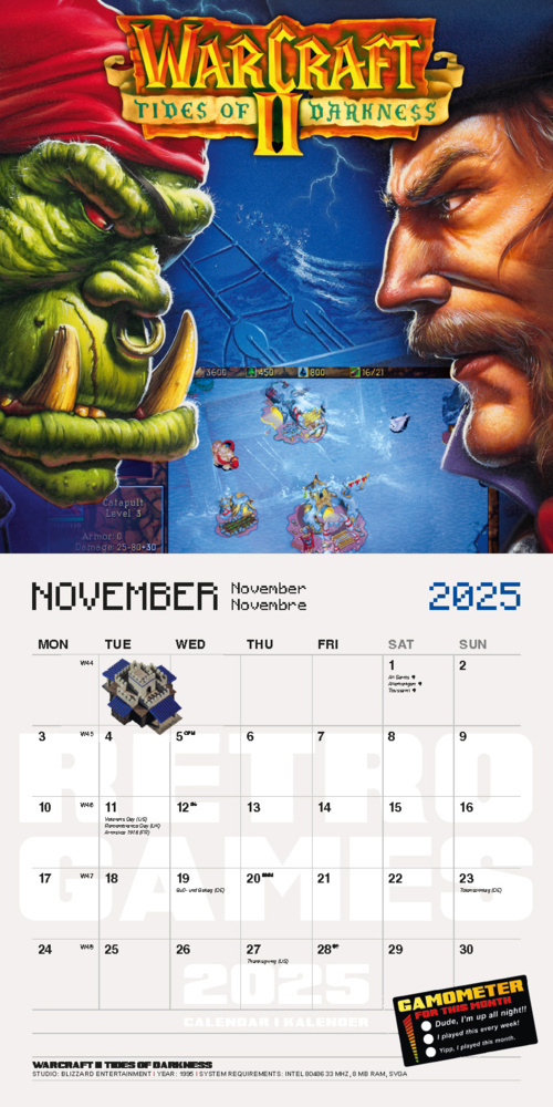 Bild: 9798893610666 | Retro Games 2025 | Der Gaming Kalender | Kalender | 28 S. | Deutsch