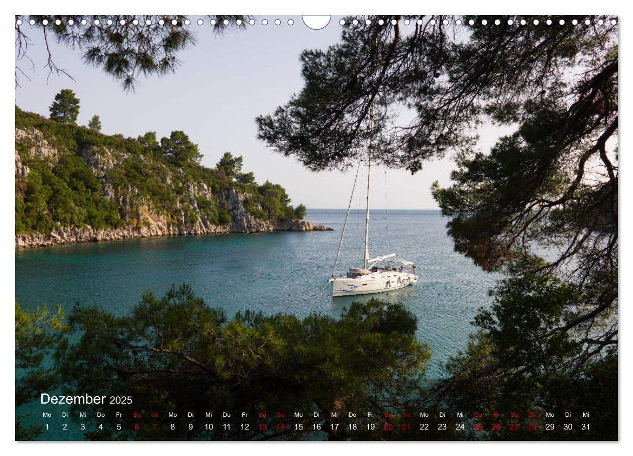 Bild: 9783435149148 | Segeln in Kroatien (Wandkalender 2025 DIN A3 quer), CALVENDO...