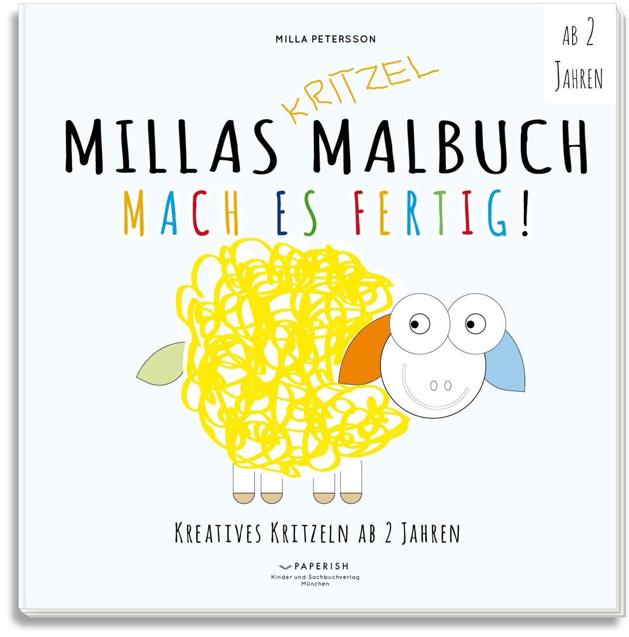 Cover: 9783946739852 | MILLAS KRITZEL MALBUCH - Mach es Fertig! | Milla Petersson | Buch