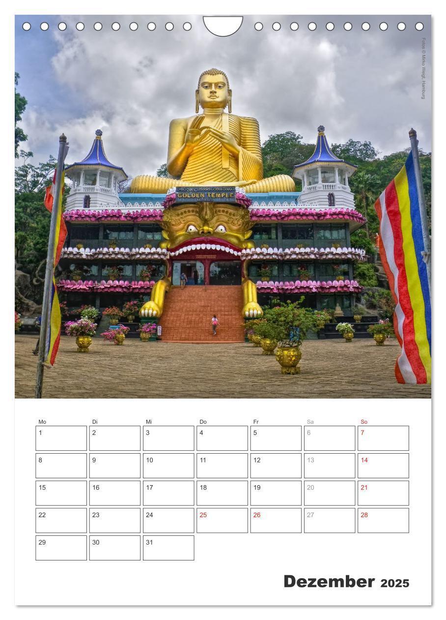 Bild: 9783457051498 | Sri Lanka 2025 - Exotisches Paradies - Jahresplaner (Wandkalender...