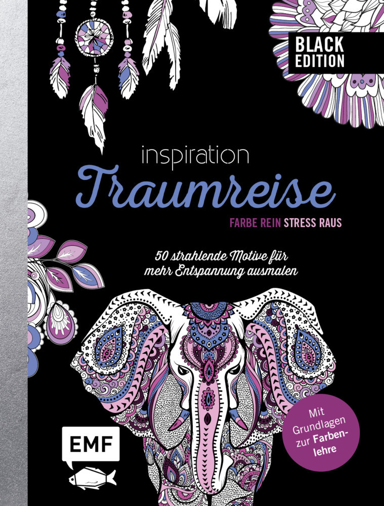 Cover: 9783960931218 | Black Edition: Inspiration Traumreise - 50 strahlende Motive für...