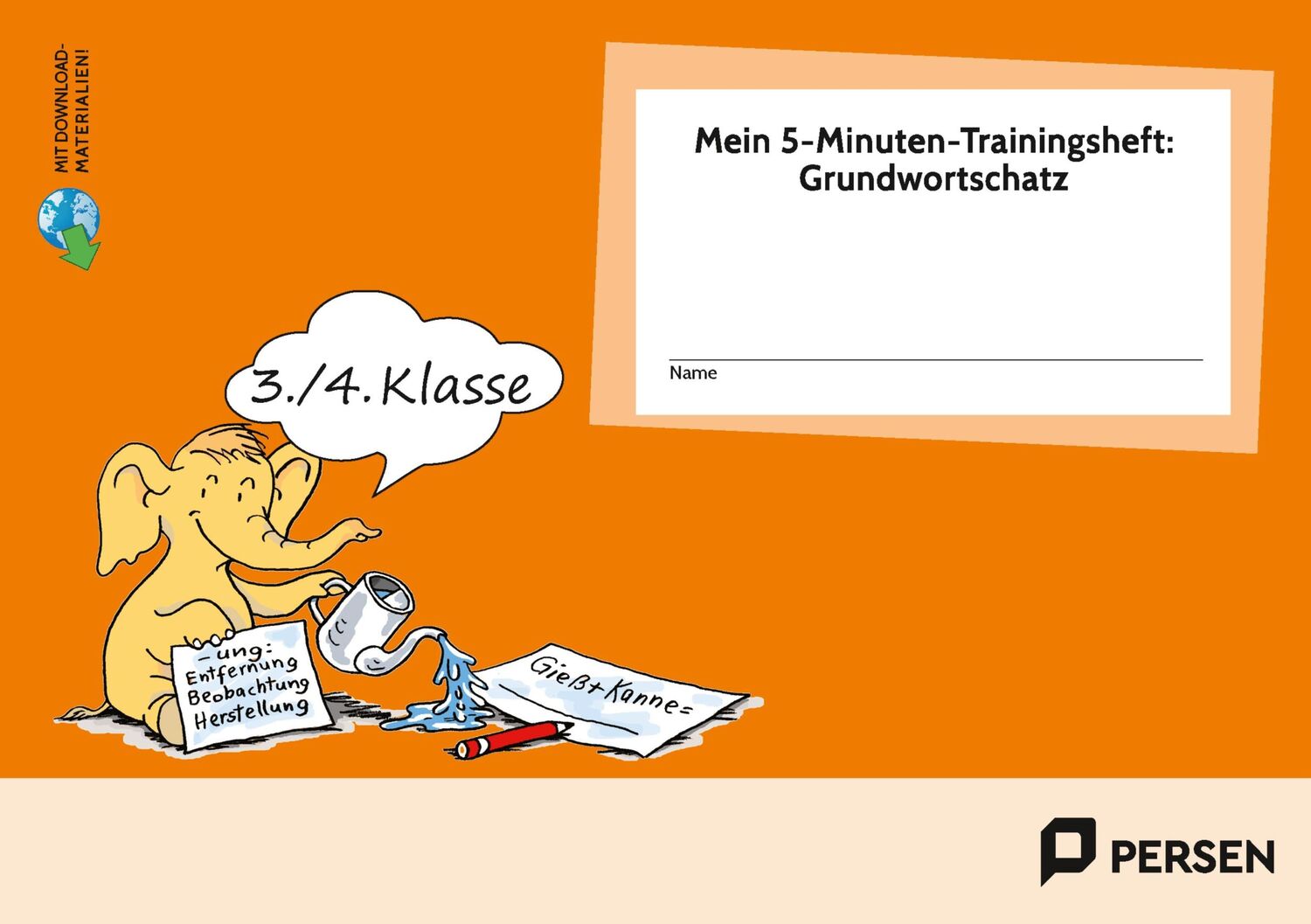 Cover: 9783403209799 | Mein 5-Min-Trainingsheft: Grundwortschatz - Kl.3/4 | Kirstin Jebautzke