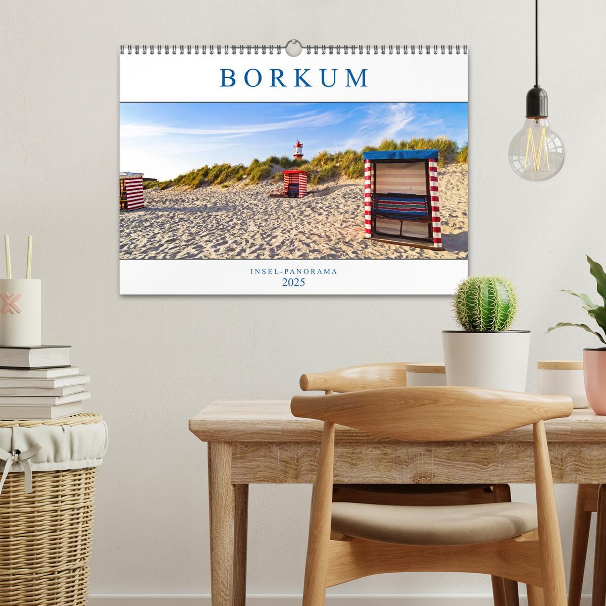 Bild: 9783435259021 | Borkum Inselpanorama (Wandkalender 2025 DIN A3 quer), CALVENDO...