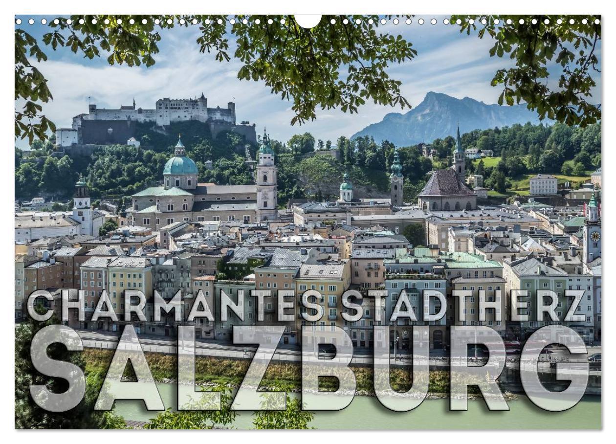Cover: 9783383382550 | Charmantes Stadtherz SALZBURG (Wandkalender 2024 DIN A3 quer),...