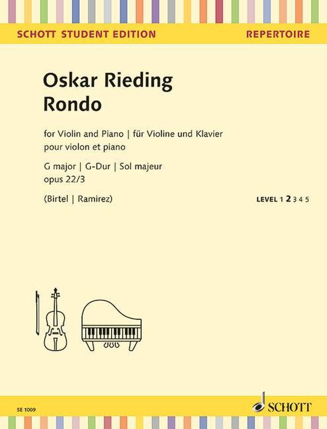 Cover: 9790001162005 | Rondo G-Dur op. 22/3 | Oscar Rieding | Buch | Schott Music