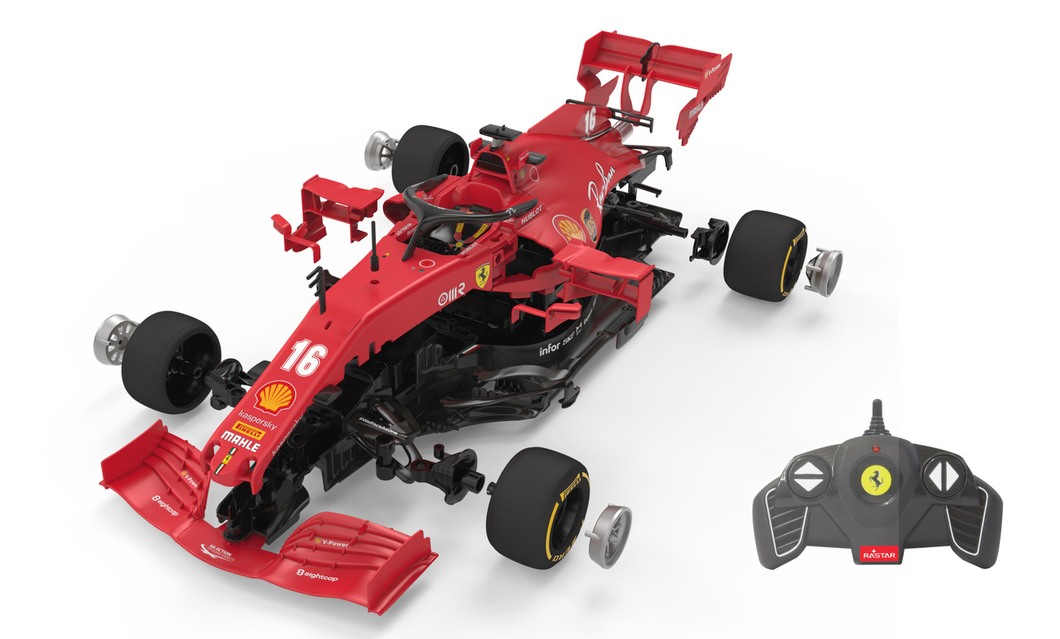 Bild: 4042774464752 | Jamara Ferrari SF 1000 1:16 rot 2,4GHz Bausatz | Stück | in Farbkarton