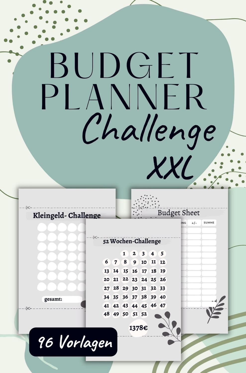 Cover: 9789403690667 | Budget Planner Challenge XXL | Sophie M. Keil | Taschenbuch | 144 S.