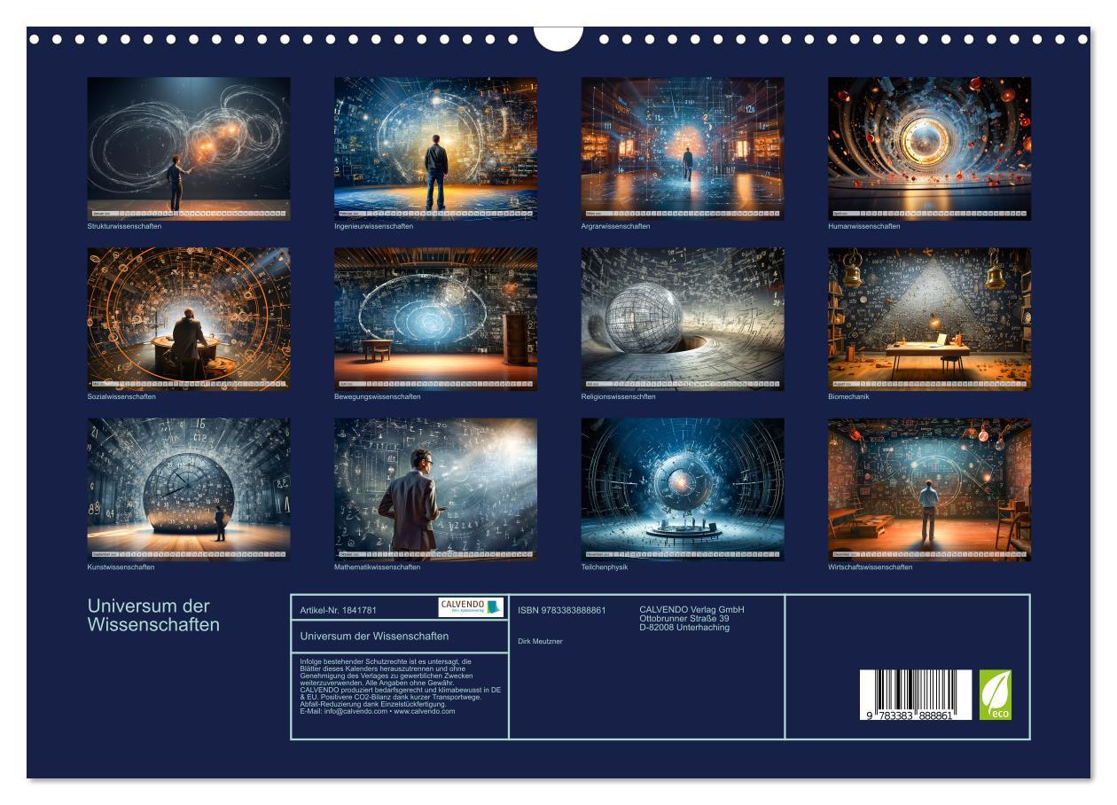 Bild: 9783383888861 | Universum der Wissenschaften (Wandkalender 2025 DIN A3 quer),...