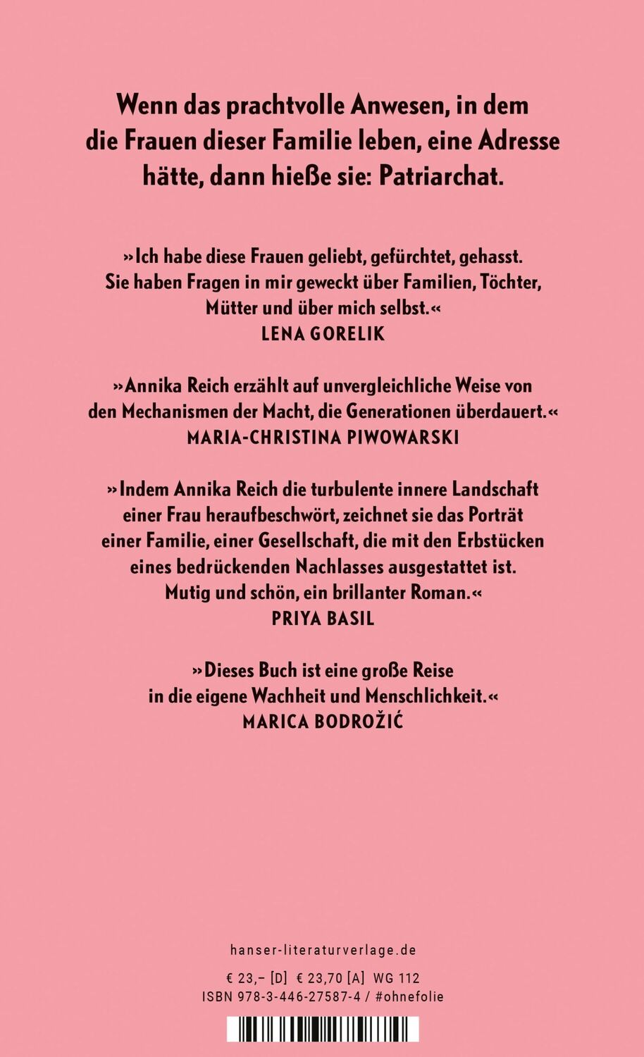 Bild: 9783446275874 | Männer sterben bei uns nicht | Roman | Annika Reich | Buch | 208 S.