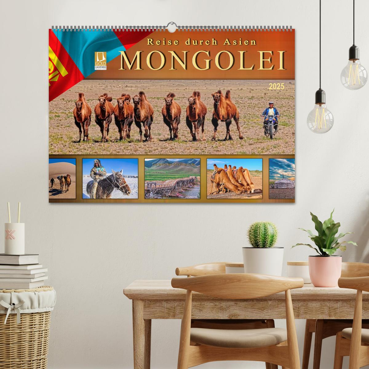 Bild: 9783435437948 | Reise durch Asien - Mongolei (Wandkalender 2025 DIN A2 quer),...