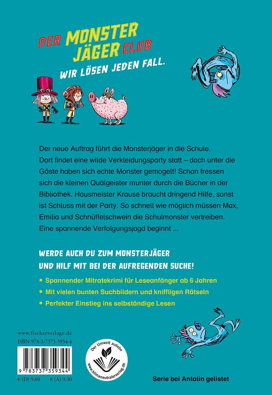 Rückseite: 9783737359344 | Der Monsterjäger-Club 3 - Gruselparty in der Monsterschule | Thilo