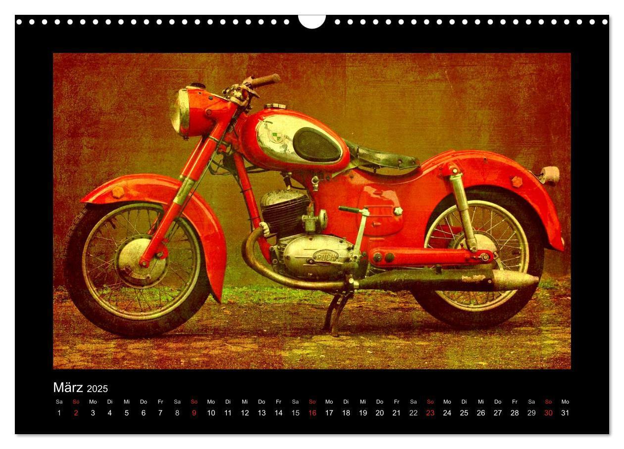 Bild: 9783435839681 | Motorrad Oldtimer (Wandkalender 2025 DIN A3 quer), CALVENDO...