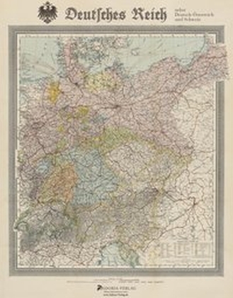 Cover: 9783944951188 | Deutsches Reich nebst Deutsch-Österreich und Schweiz | (Land-)Karte