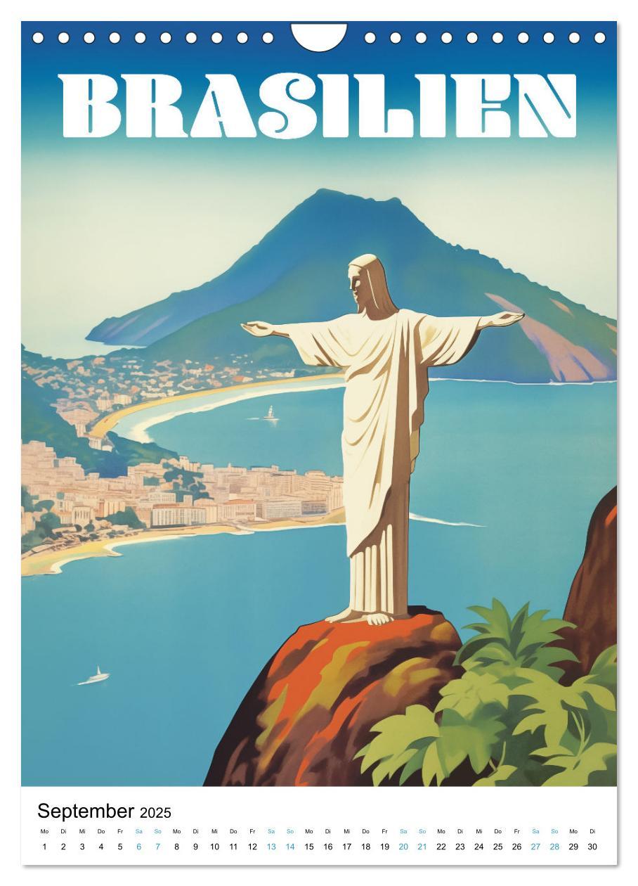 Bild: 9783383763250 | Reise in die 50er Jahre. Vintage Travel Poster. (Wandkalender 2025...