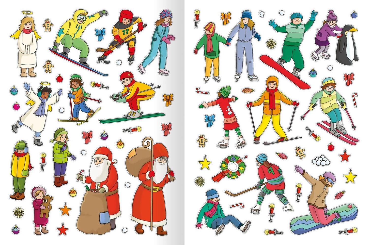 Bild: 9783845844909 | Erstes Stickern - Winterzeit | Über 300 Sticker | Taschenbuch | 40 S.