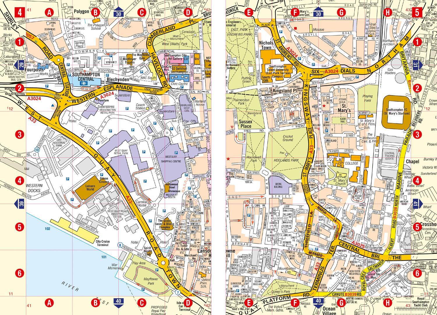 Bild: 9780008445201 | Southampton A-Z Street Atlas | A-Z Maps | Taschenbuch | Englisch