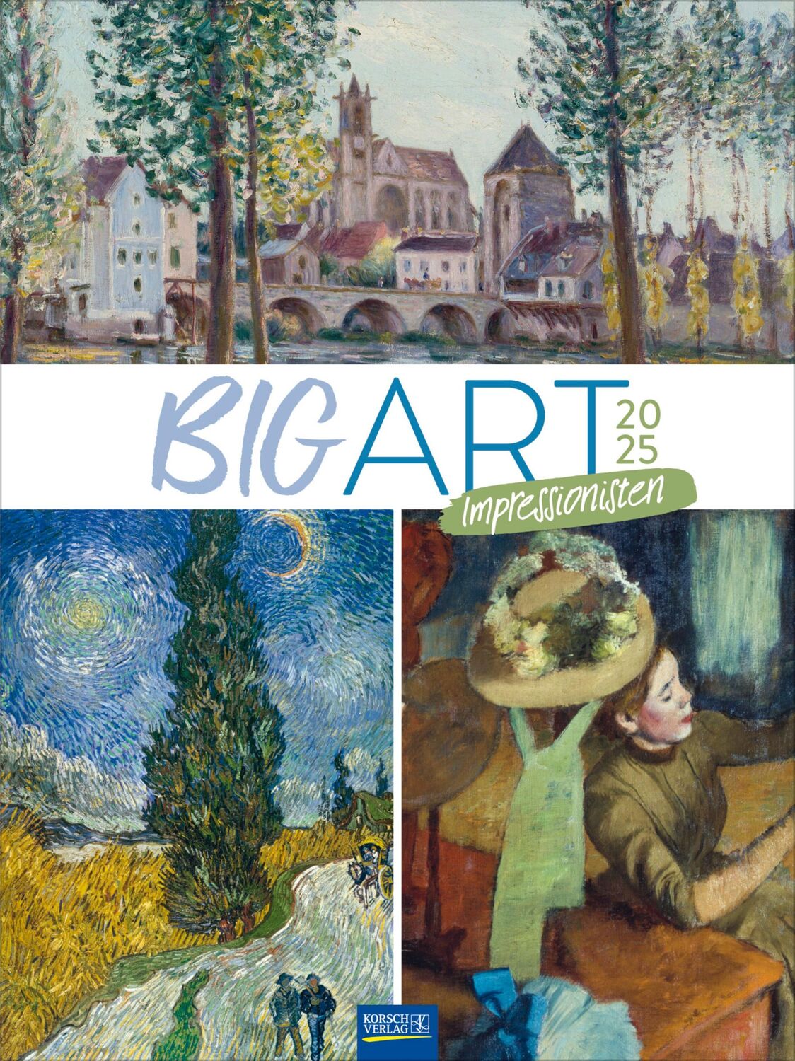 Cover: 9783731879152 | Big ART Impressionisten 2025 | Verlag Korsch | Kalender | 14 S. | 2025